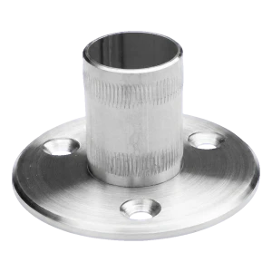 PINOX – base de pilar de balaustrada fi42,4 mm para cravação, aço inoxidável acetinado