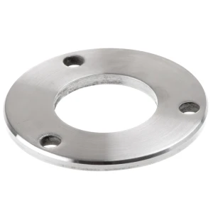 Base de poste de balaustrada para soldadura fi 85 mm – aço inoxidável AISI 304 acetinado, sistema 42,4