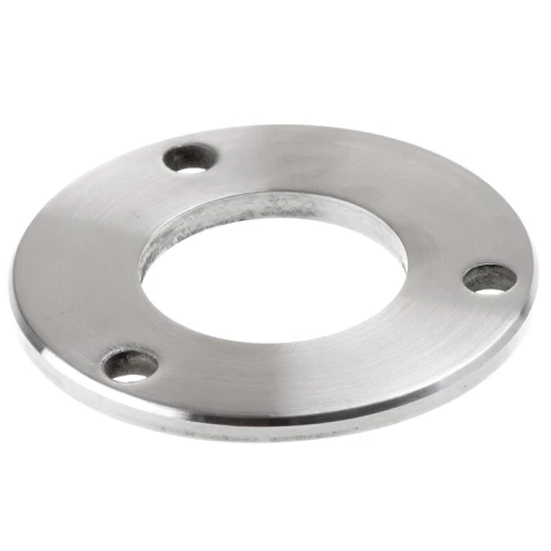 Base de poste de balaustrada para soldadura fi 85 mm – aço inoxidável AISI 304 acetinado, sistema 42,4 001-188 (1)
