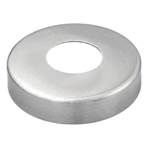 Roseta de disfarce redonda para tubo Ø48,3 mm – aço inoxidável AISI 304, acetinado