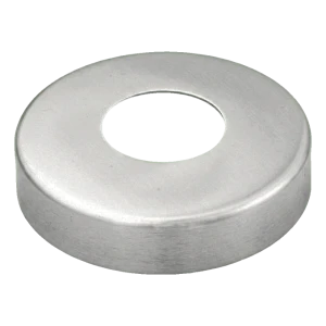 Roseta de mascaramento redonda para tubo fi 48,3 mm – aço inoxidável AISI 304, acetinado