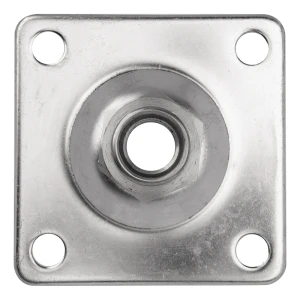 PSG placa para dobradiça ajustável M20 – aço inoxidável AISI 304, 100×100 mm